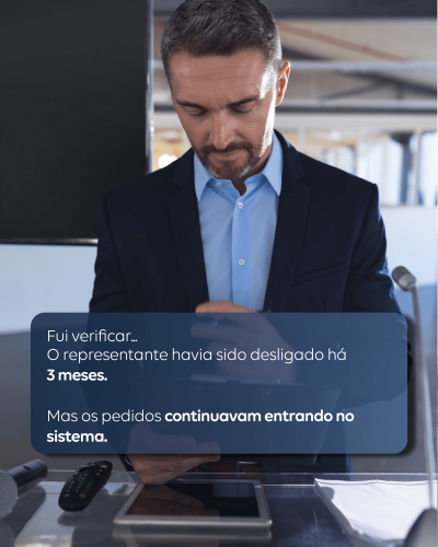 Como um vendedor desligado continuou faturando por meses